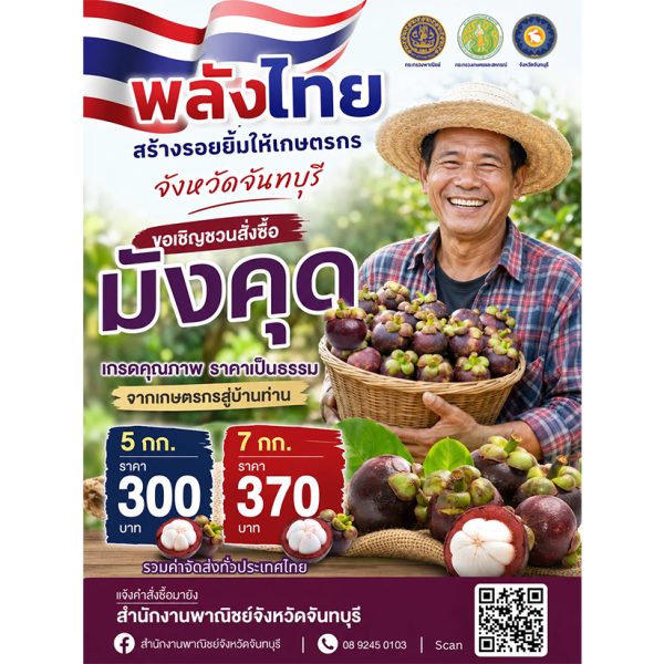 มังคุดจันทบุรี ของดีจากสวน ส่งตรงถึงมือคุณ